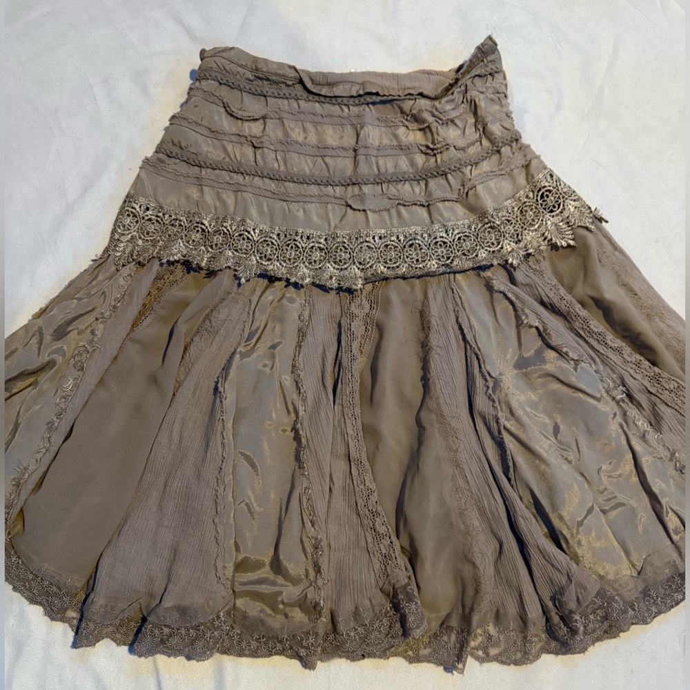 Knee length boho skirt